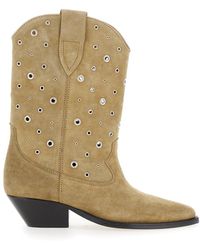 Isabel Marant - 'Duerto' Western Boots With Studs - Lyst