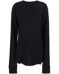 Rick Owens - T-Shirt 'Girder' Crew Neck With Long Sleeves And - Lyst