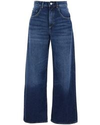 ICON DENIM - Wide Leg Jeans With Logo Patch On The Back - Lyst