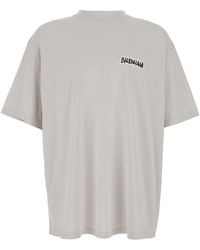 Balenciaga - T-Shirt With Logo On The Front And Back - Lyst