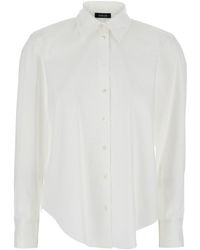 Le Plain - Shirt With Classic Collar And Button Cuffs - Lyst