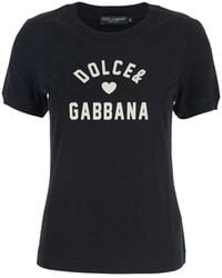 Dolce & Gabbana - T-Shirt With Logo - Lyst