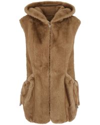 GIOVANNI PARIS - Leather Sleeveless Jacket For - Lyst