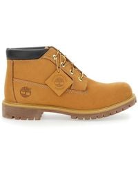 Timberland - Ankle Boots With Embossed Logo On The Tongue And Contrasting Stitching - Lyst