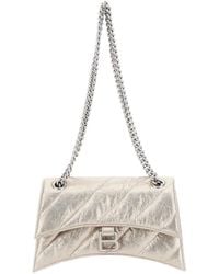 Balenciaga - 'Crush Small' Crossbody Bag With B Logo Detail - Lyst