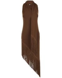 ‎Taller Marmo - Dress With Frayed Edges Design - Lyst