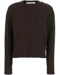 Golden Goose - Crewneck Sweater With Interwoven Design - Lyst