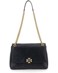 Tory Burch - Crossbody Bag Charlie Quilted Leather - Lyst