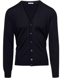 GAUDENZI - Cardigan With V-Neck And Long Sleeves - Lyst