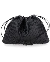 Bottega Veneta - Shoulder Bag With Drawstring Closure And All-Over Intrecciato Motif - Lyst