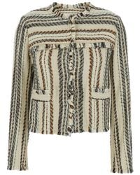 Isabel Marant - Giacca 'Izaria' Con Due Tasche A Filetto Sul Fronte E Mo - Lyst