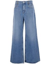 Isabel Marant - 'Lemony' Light Jeans With Logo Patch On The Rear - Lyst