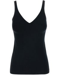 Brunello Cucinelli - V-Neck Tank Top Cotton - Lyst