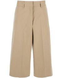 MSGM - Bermuda Ampi Con Passanti E Tasche Sul Retro - Lyst