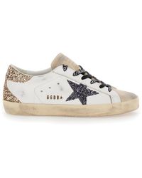 Golden Goose - 'Superstar' Low Top Sneakers With Glitters - Lyst