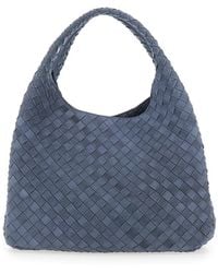 Bottega Veneta - Large Campana Intrecciato 15 Cloudy Suede - Lyst
