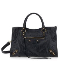 Balenciaga - Handbag 'Le City' Medium With Adjustable And Removable Blac - Lyst