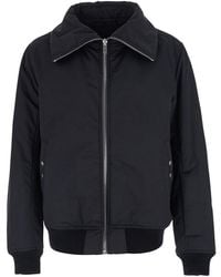 Rick Owens - 'Dracuflight' Jacket With Oversized High Collar - Lyst