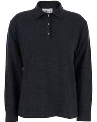 P.A.R.O.S.H. - Polo Shirt With Classic Collar And Long Sleeves - Lyst