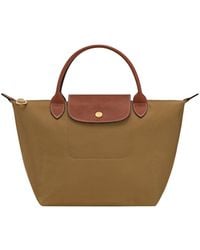 Longchamp - 'Le Pliage Original' Handbag With Embossed Logo On The - Lyst