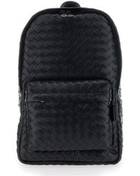 Bottega Veneta - Backpack With Adjustable Straps And Leather Intre - Lyst