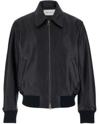Ami Paris - Jacket With Front Zip Closure And Long Sleeves - Lyst