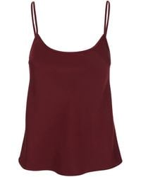 Plain - Top With Spaghetti Straps - Lyst