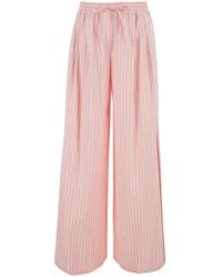 Dolce & Gabbana - Dolce & Gabbana Pants With All-Over Striped Motif And Logo Patch On The Back - Lyst