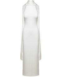 Solace London - 'Dahlia' Long Dress With Halterneck - Lyst