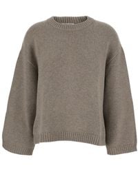 Soft Goat - Sweater Chuncky Crewneck With Round Neck And Long Sleeves In - Lyst