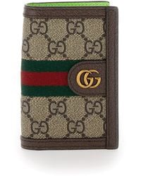 Gucci - 'Ophidia Gg' And Ebony Card-Holder With Web Detail - Lyst