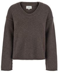 Loulou de Saison - Derry Lds U-Neck Sweater With U-Neck And Long Sleeves - Lyst
