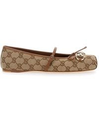 Gucci - Horsebit Ballet Flats - Lyst