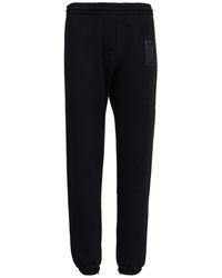 Grifoni Cotton sweatpants With Drawstring - Black