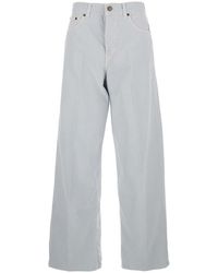 Haikure - Jeans With Belt Loops And Logo Patch On The Back - Lyst