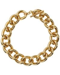 P.A.R.O.S.H. - Collana A Catena Con Chiusura Con Gancio Con Logo - Lyst
