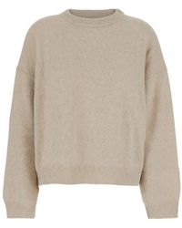 Loulou de Saison - Crew Neck Sweater With Dropped Shoulder - Lyst