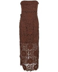 ROTATE BIRGER CHRISTENSEN - Midi Dress Tech Fabric - Lyst