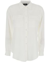 Le Plain - Shirt With Applied Pockets On The Front - Lyst