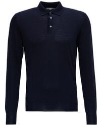 GAUDENZI - Long Sleeveed Polo Shirt - Lyst