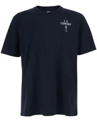 C.P. Company - T-Shirt With Round Neck For - Lyst