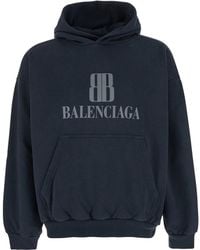 Balenciaga - Hoodie Nano Bb Medium Fit - Lyst
