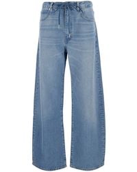 FRAME - Jeans Off Duty Drawstring Bow - Lyst