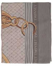 Twinset - Scarf With All-Over Print - Lyst