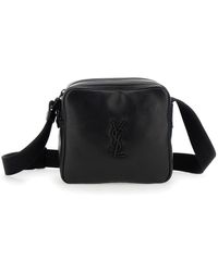 Saint Laurent - 'Niky Cube' Crossbody Bag With Cassandre On The Fr - Lyst