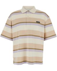 Maison Kitsuné - Striped Ss Oversize Polo - Lyst