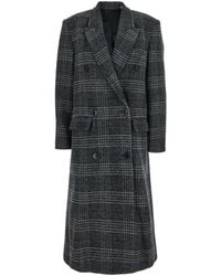 Isabel Marant - 'Lexana' Double-Breasted Coat With Peak Revers And - Lyst