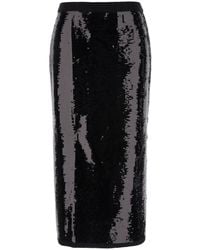Twinset - Midi Skirt With Sequins All-Over - Lyst