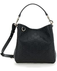 Gucci - 'Arabella' Shoulder Bag With All-Over Gg Embroidery And Ad - Lyst
