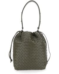 Bottega Veneta - Shoulder Bag With Drawstring Closure And Intrecciato Motif - Lyst